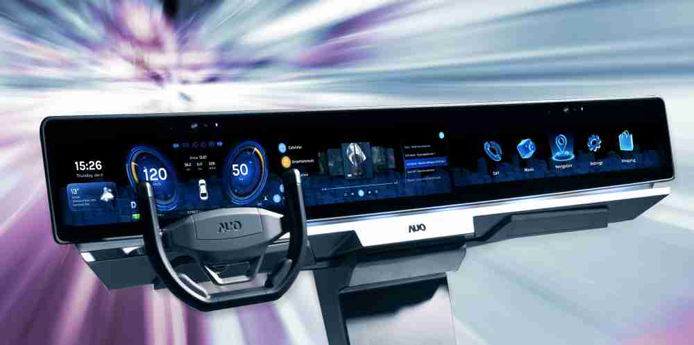 彩霸王开拓前瞻显示技术创新应用，，，，结合优异整合设计能力，，，，开发智能车载FIDM Plus一体化显示方案，，，让驾驶操作与车内娱乐体验再进化